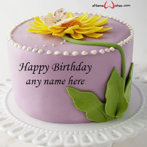 Happy Birthday Name Edit Cake Image Enamewishes