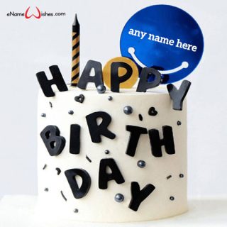 happy birthday online edit with name cake