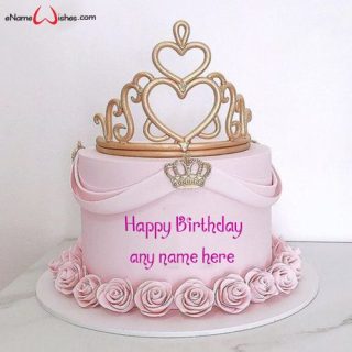 happy birthday queen cake with name