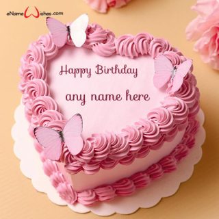happy birthday wishes cake with custom name maker