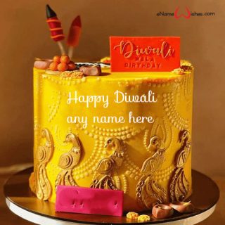 happy diwali cake sweet name maker online