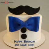 Bond Themed Birthday Cake with Name Edit - Name Birthday Cakes - Write ...