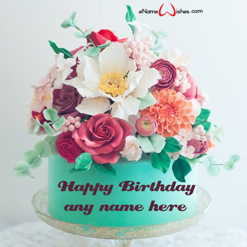Love Boyfriend Birthday Cake with Name - Name Birthday Cakes - Write ...