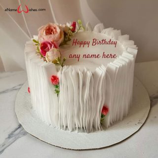 magical birthday wishes cake image with name edit