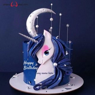 magical unicorn birthday cake wishes with name