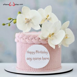 make a birthday cake with name edit