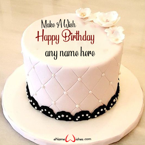 Make a Wish Birthday Cake with Name - Name Birthday Cakes - Write Name ...