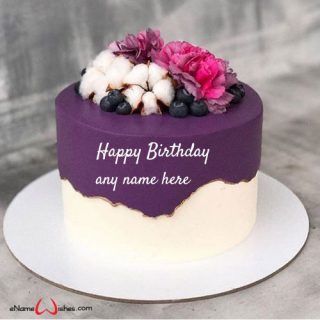 make happy birthday cake with name editor online