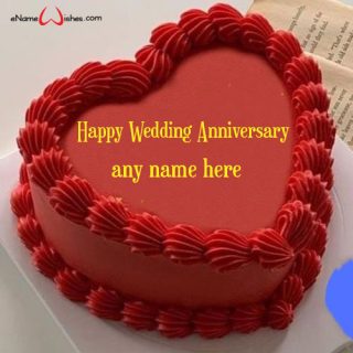 make your name on wedding anniversary cake online