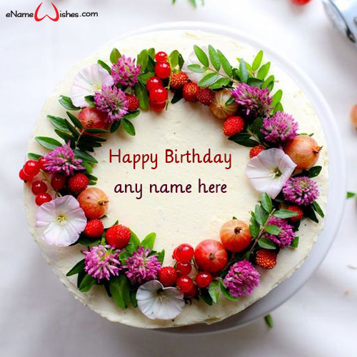 Making Name on Birthday Cake - Name Birthday Cakes - Write Name on Cake ...