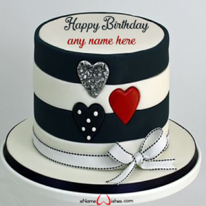 Happy Birthday to the Love of My Life with Name Cake - Best Wishes ...