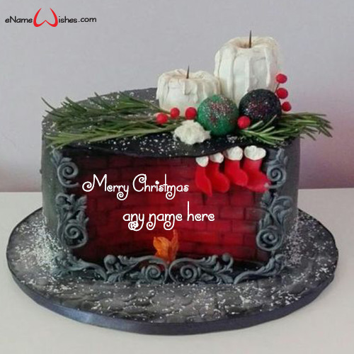 Online Christmas Wishes Cake with Name Generator Name Birthday Cakes