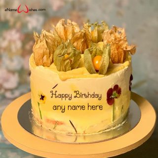 online name style design birthday cake edit