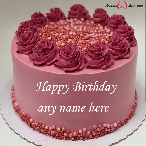 Personalised Birthday Cake with Name Edit - Name Birthday Cakes - Write ...