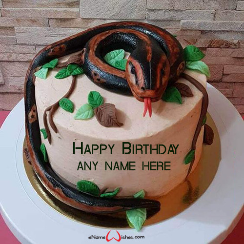 Snake Birthday Cake Designs With Name Enamewishes