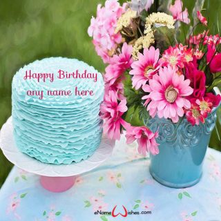 themed birthday cake with name create
