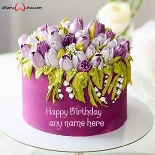 unforgettable happy birthday wishes cake with name