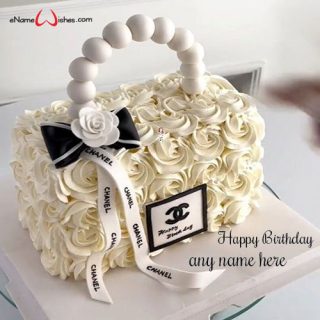 unique birthday cake design for female adults with name