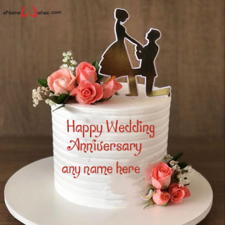 wedding anniversary wishes to couple with name