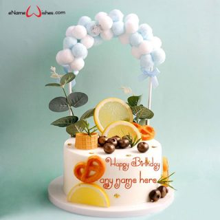 write name on birthday cake pic