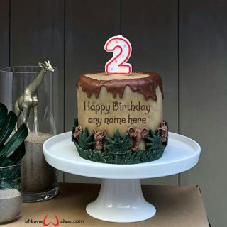 write name on birthday greetings cake image