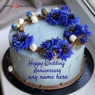 write your name on wedding anniversary cake online