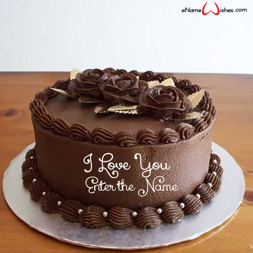 True Love Chocolate Cake With Name Enamewishes