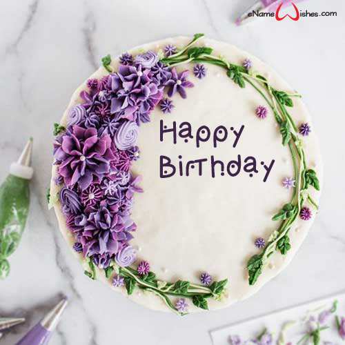 Happy Birthday Wish with Name Edit - Name Birthday Cakes - Write Name ...
