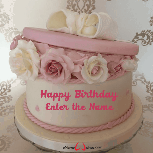 Pink Cake Name Edit Enamewishes