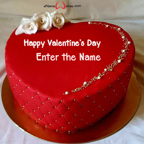 Valentine Cake With Name Generator Enamewishes