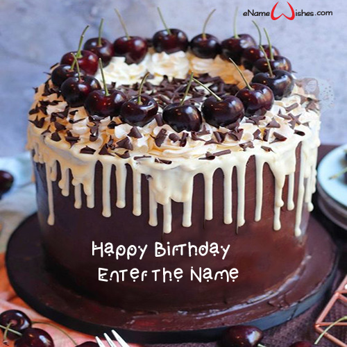 Black Forest Cake Name Edit Enamewishes Provides unique collection of happy birthday cake with name and photo. black forest cake name edit enamewishes