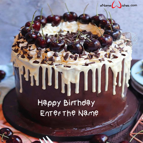 Black Forest Cake Name Edit Enamewishes