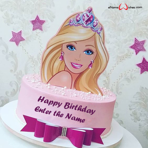 Barbie Doll Birthday Cake Design With Name Enamewishes