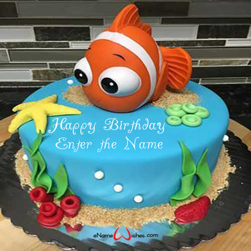 Best Finding Nemo Birthday Name Wish Cake Enamewishes