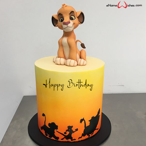 Cartoon Character Cakes for Baby Boy - Name Birthday Cakes - Write Name ...