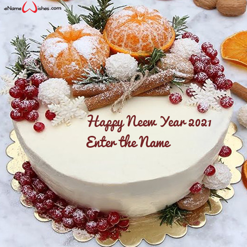 21 New Year Wishes Cake With Name Enamewishes