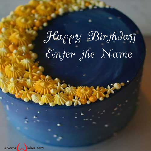 Yellow Flowers Birthday Wish Name Cake For Brother Enamewishes